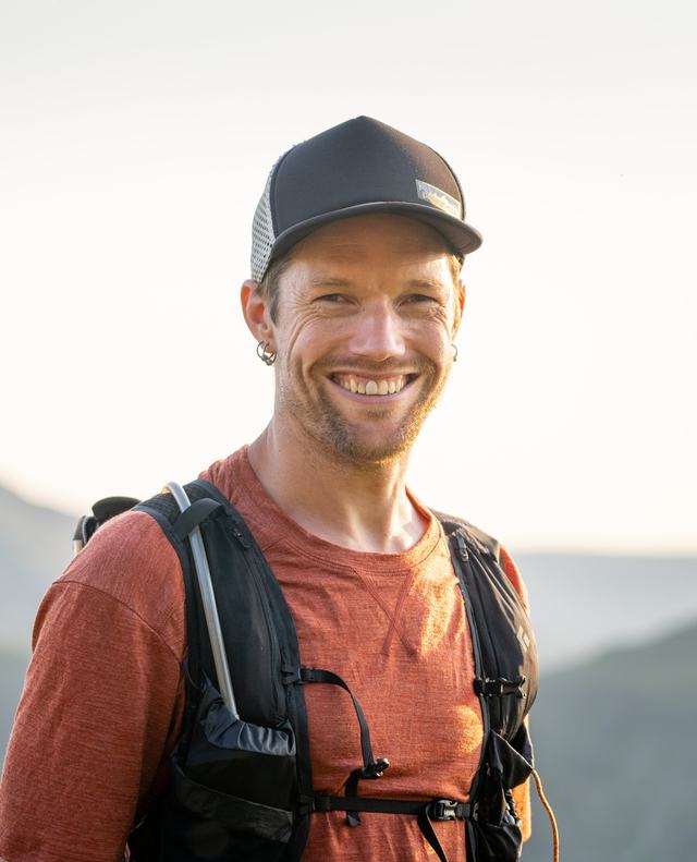 Dava Waterhouse, Townshend Performance fell running guide and mountain leader, in the Lake District fells