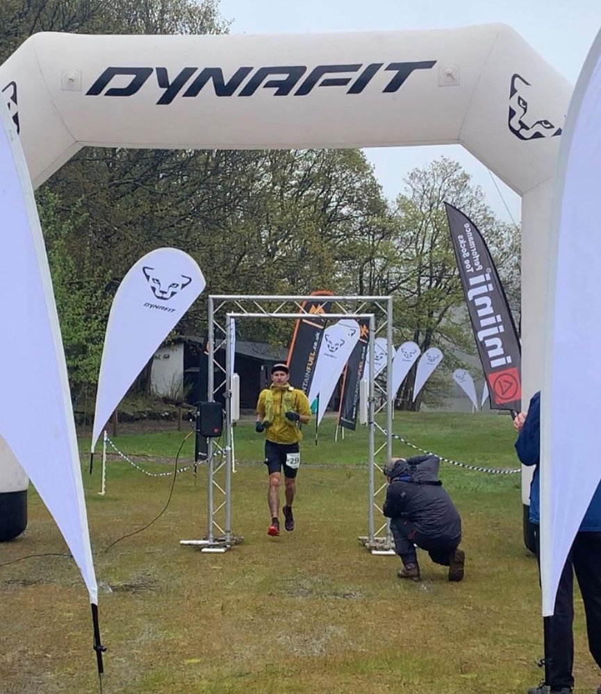 Liam finishing The Lap in 10th place
