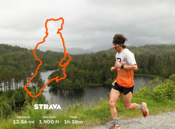 Rayan racing the Coniston Trail Half Marathon in the Lake District